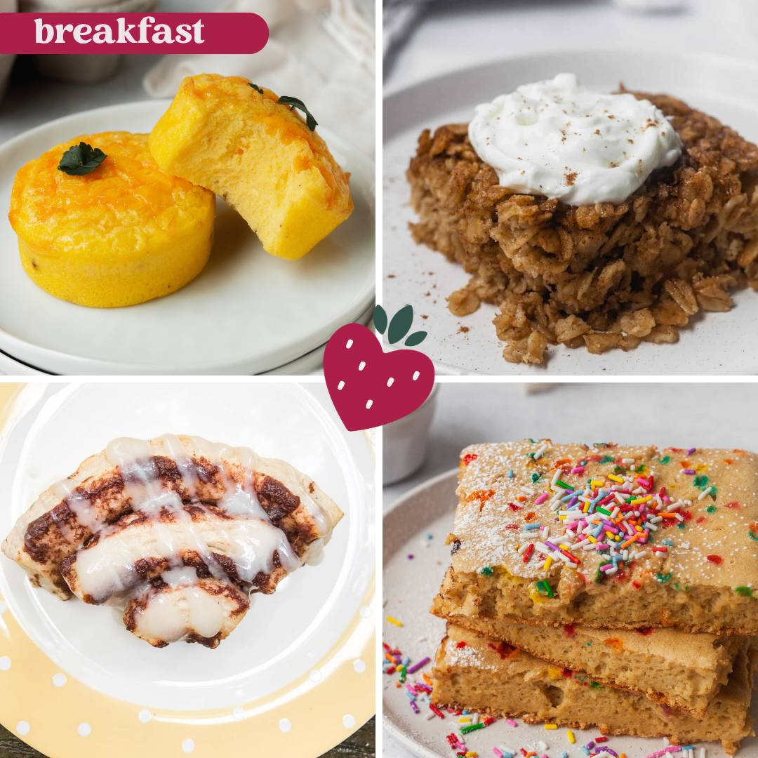 Collage of Mama Knows Nutrition Breakfast Recipes