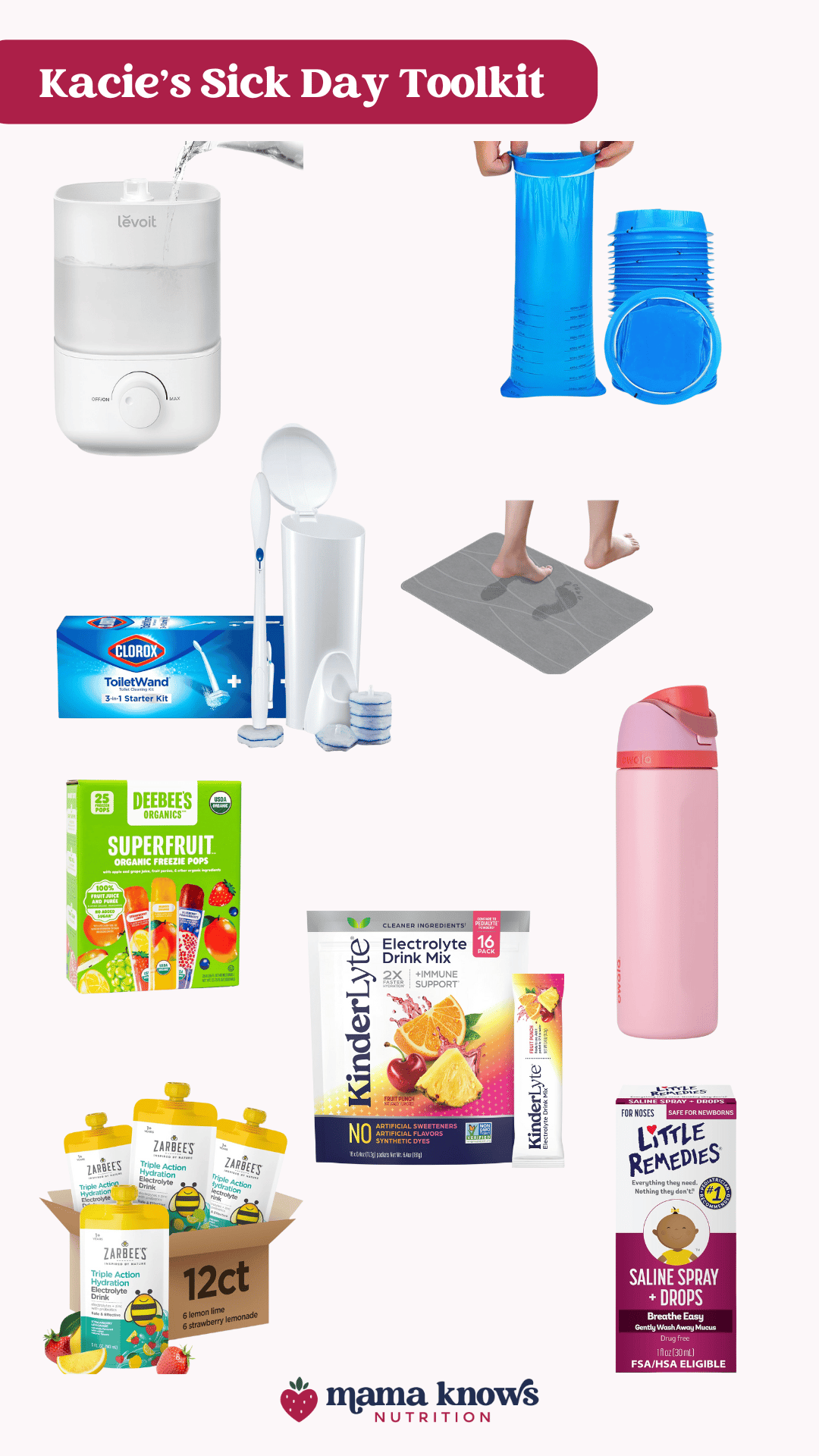 Collage of Kacie's Sick Day Picks