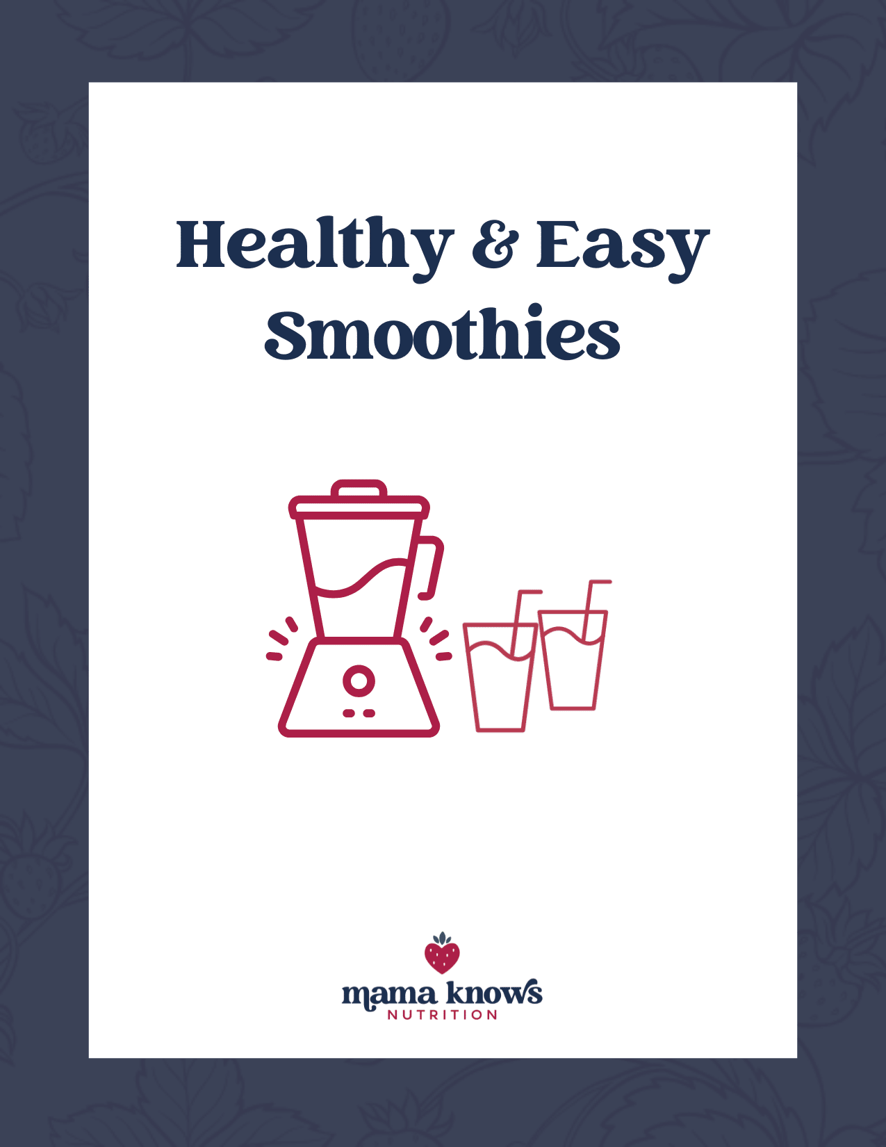 Healhy & Easy Smoothie eBook Cover