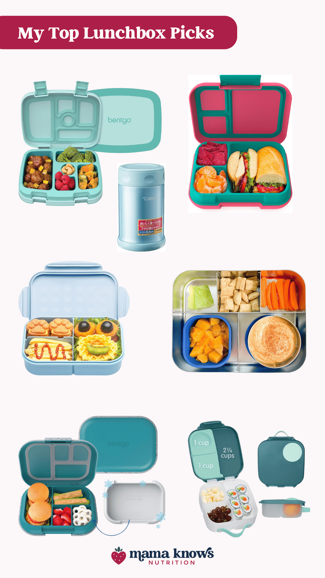 Kacie's Lunchbox Picks Collage