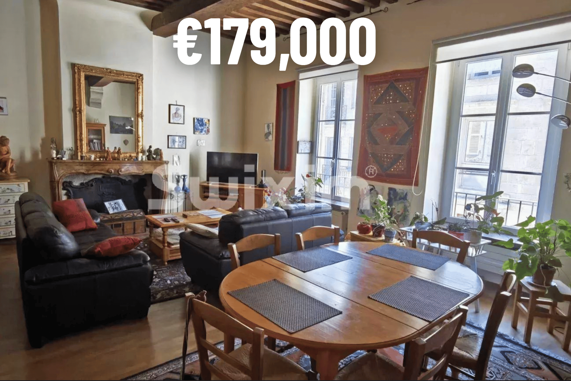 108m² duplex in Dole centre, near covered market