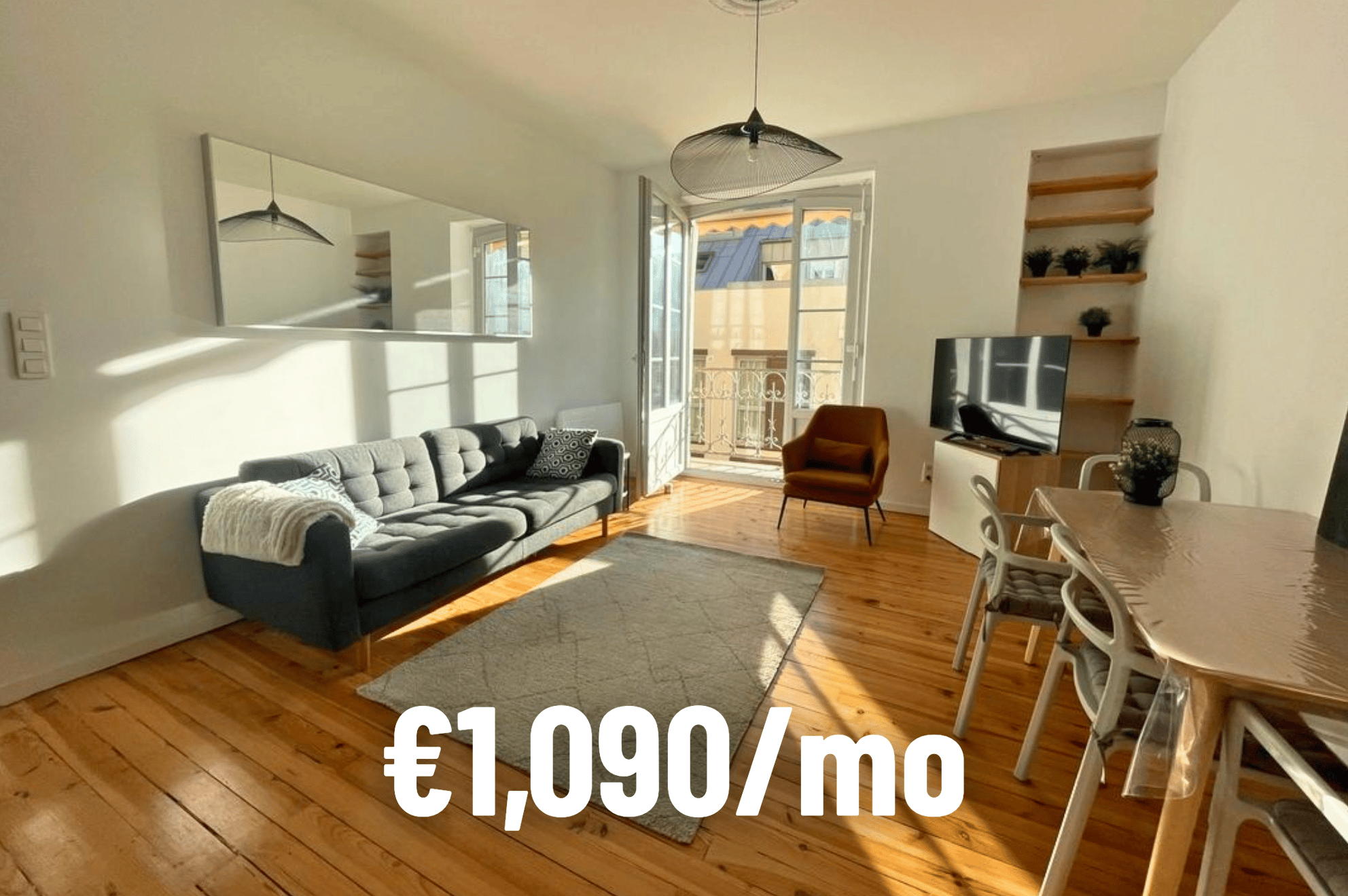 89 m² furnished apartment, Pau centre-ville