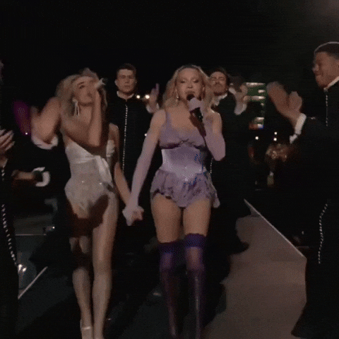 Sabrina Carpenter & Madonna holding hands