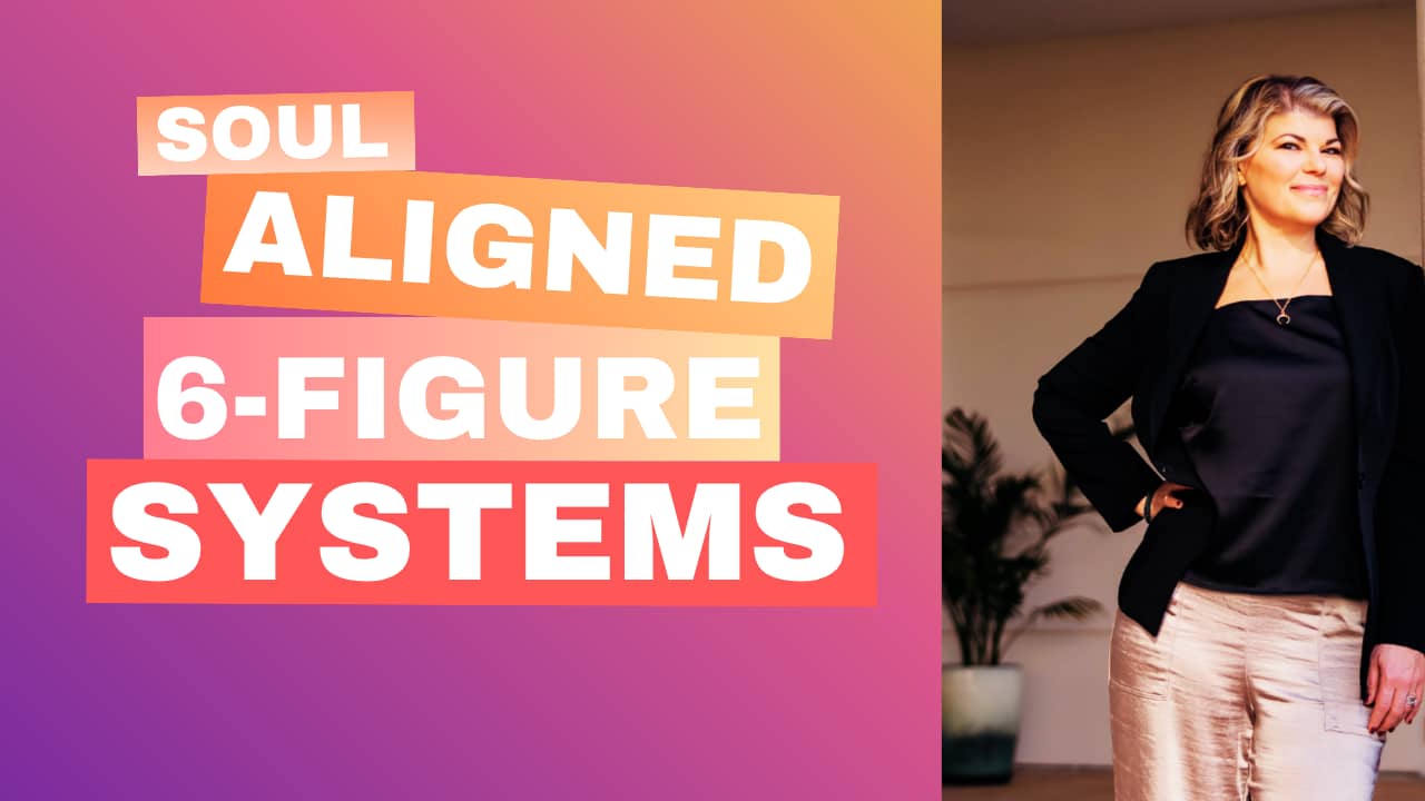 Soul-Aligned 6-Figure Systems is a 4-video mini-course designed to help you create a one of a kind signature offer that aligns your marketing and sales strategy.