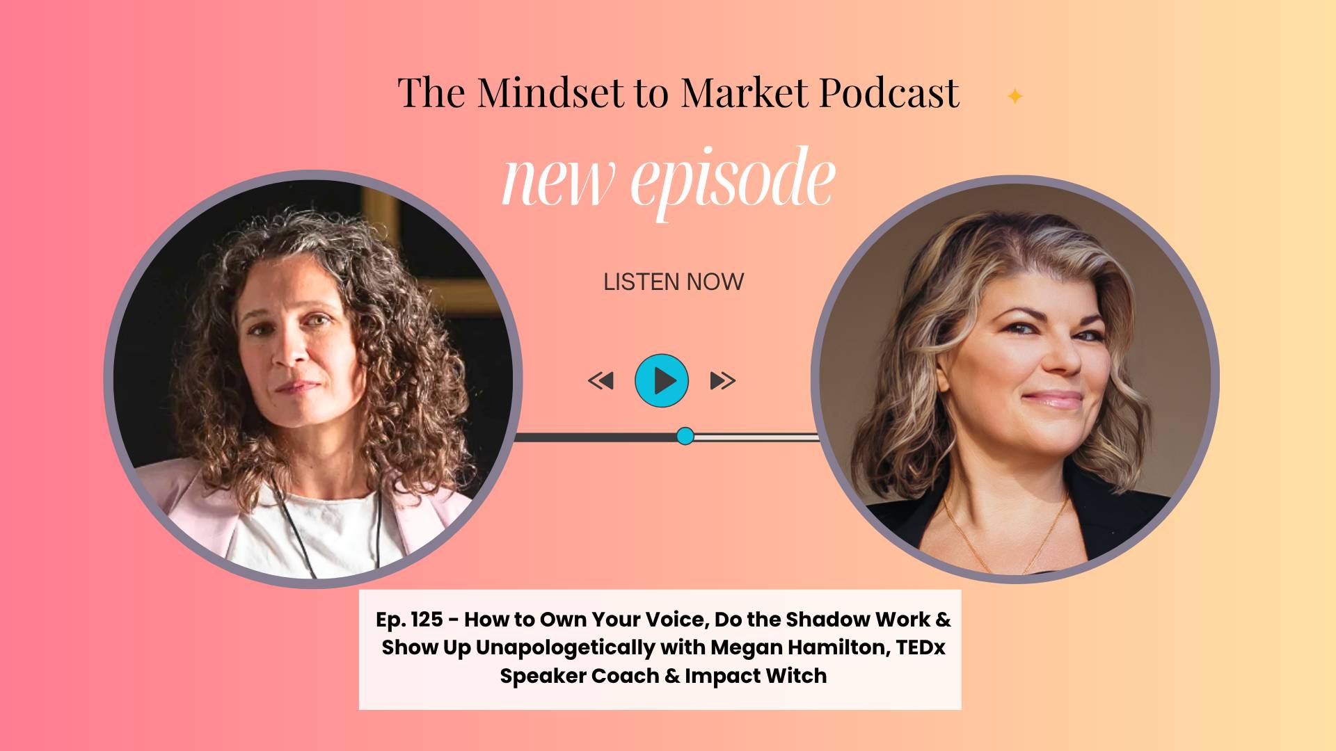 Megan Hamilton, TEDx Speaker coach and Impact Witch is the guest on Mindset to Market this week. 