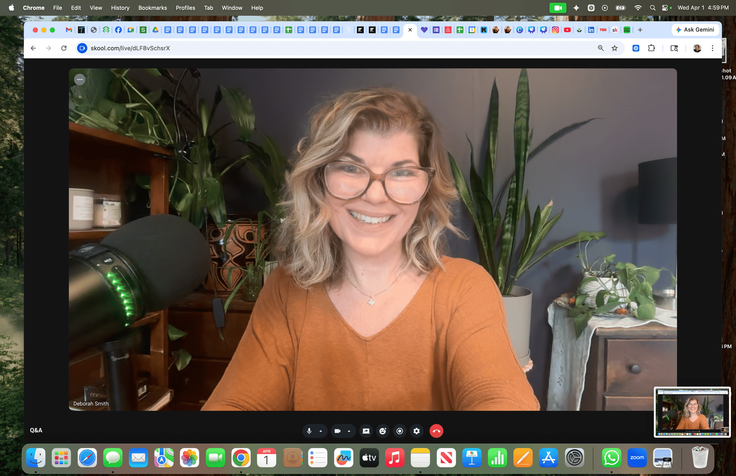 Deborah C. Smith, marketing strategist, smiling just after publishing podcast Ep. 118. 