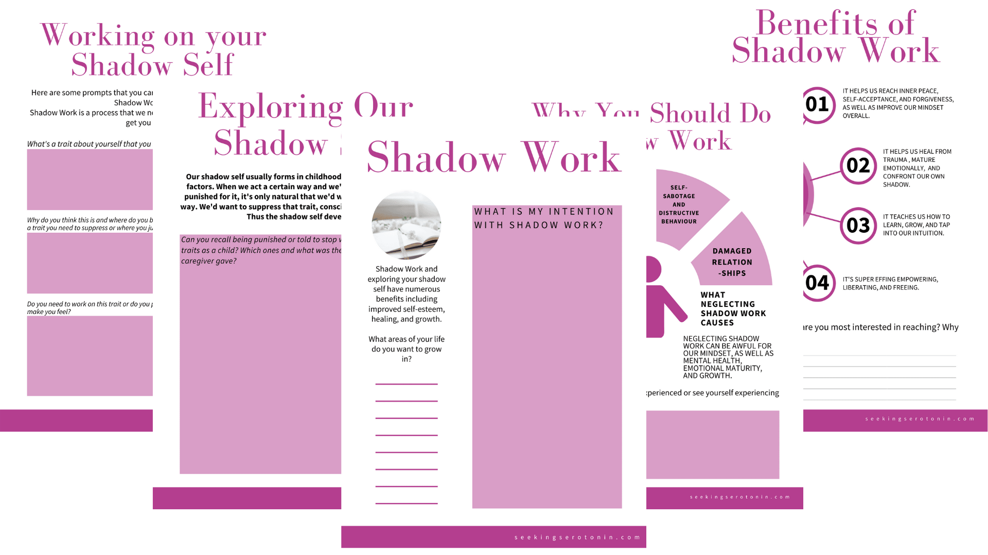 SHADOW WORK journal prompts  Mindfulness journal prompts, Journal prompts,  Healing journaling