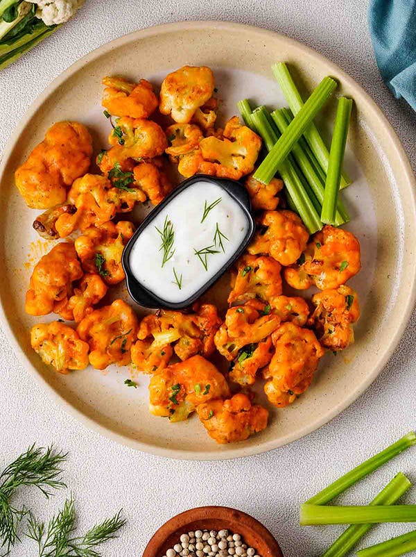 Buffalo Cauliflower Bites