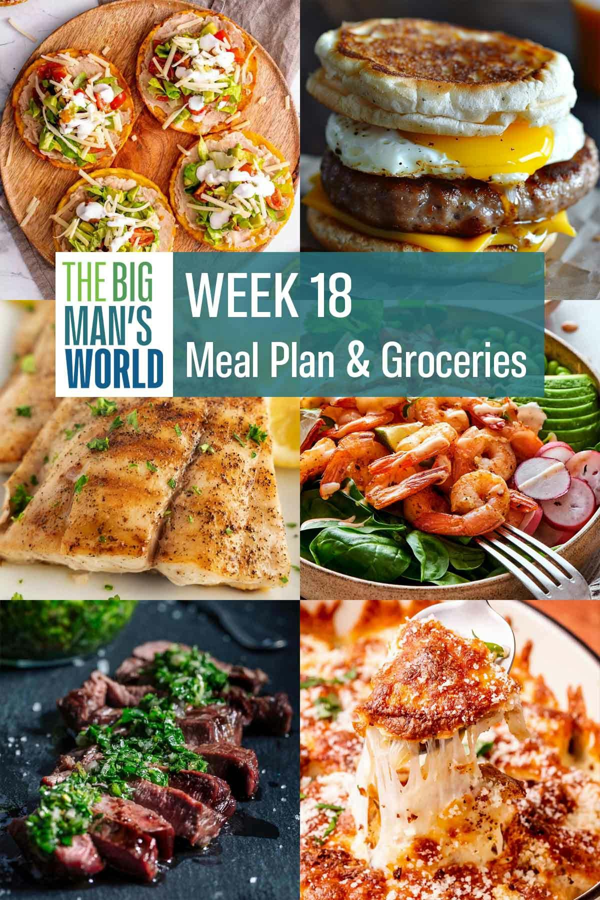 Week 18 Meal Plan & Groceries