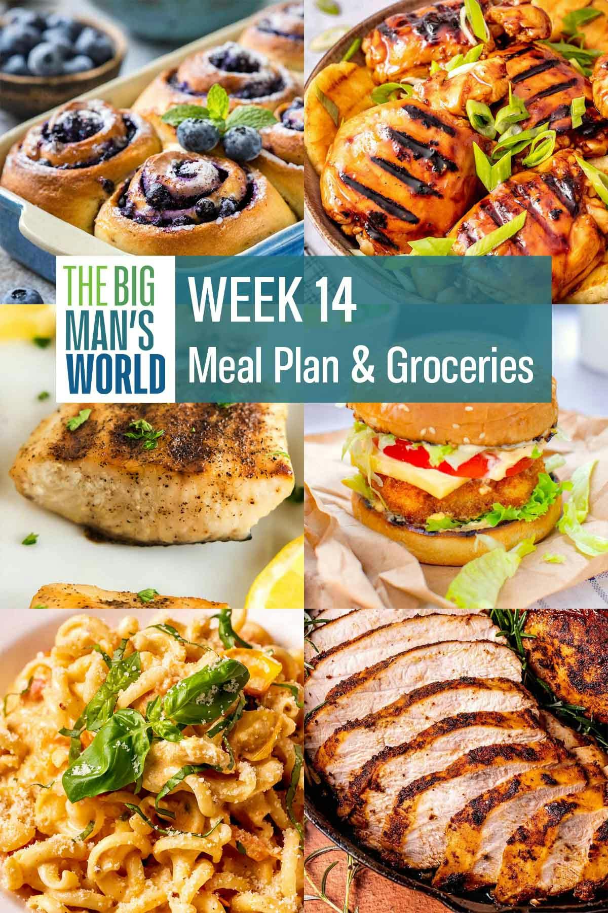 Week 14 Meal Plan & Groceries