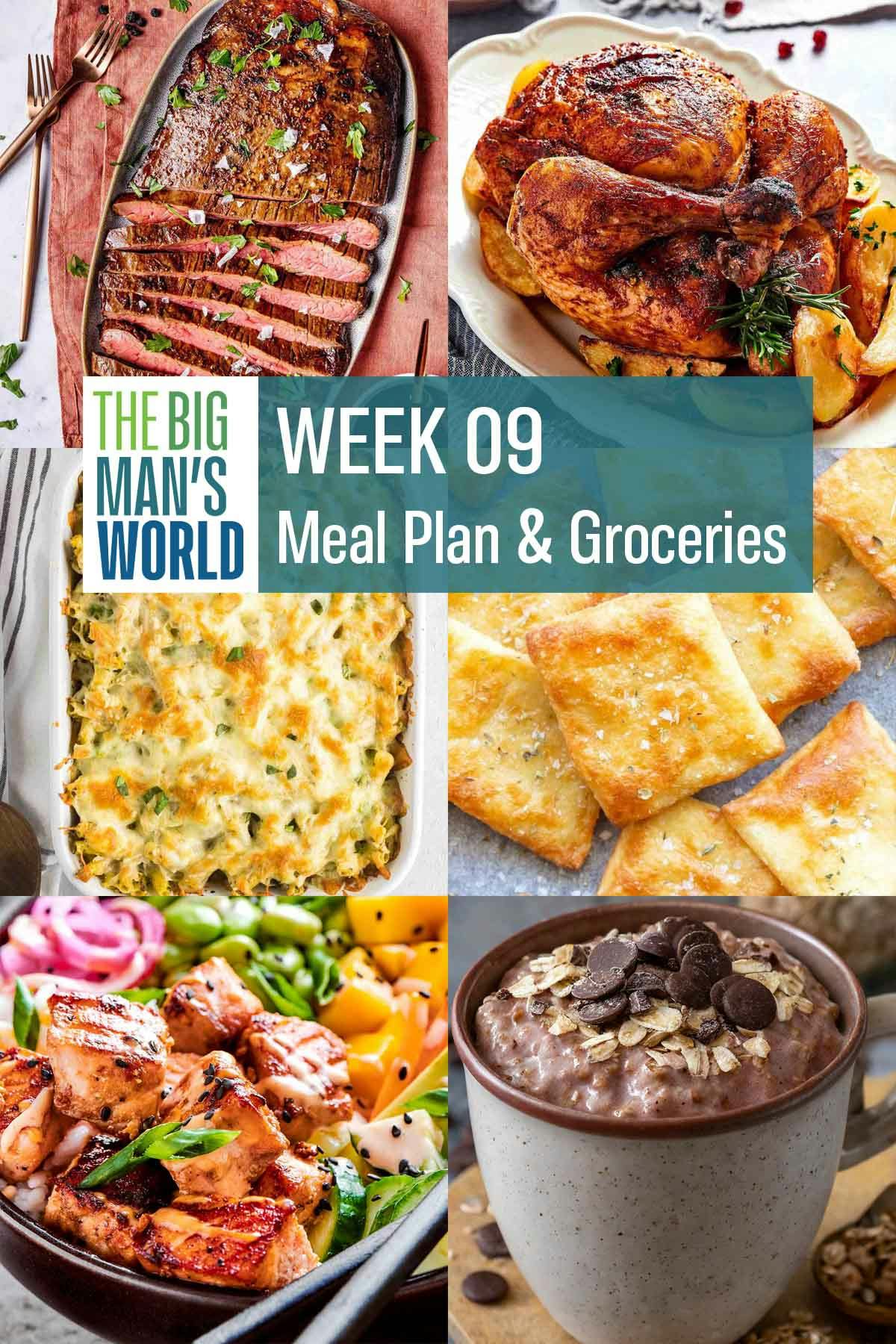 Week 9 Meal Plan & Groceries
