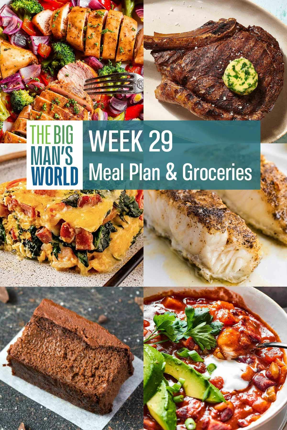 Week 29 Meal Plan & Groceries