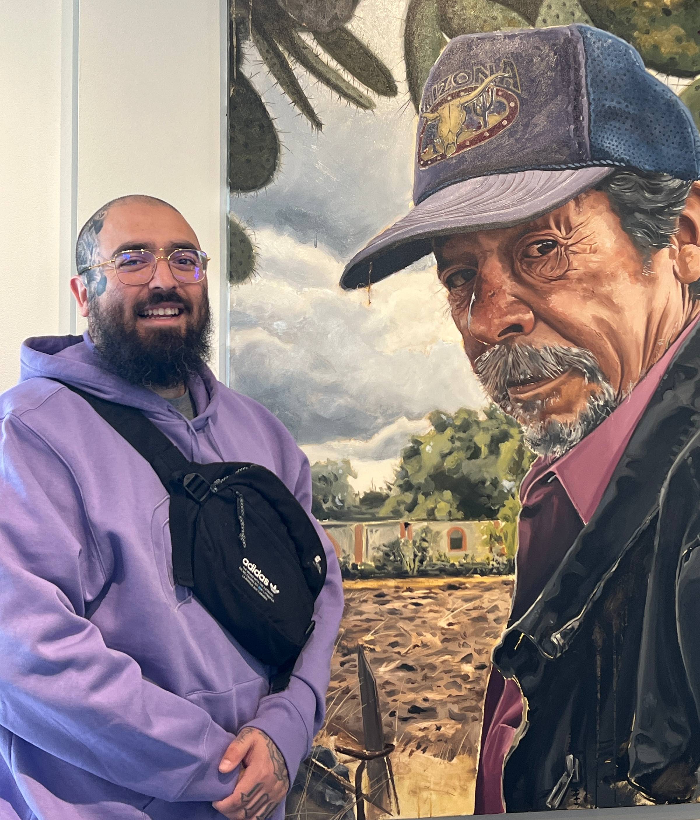 B'Loved and his painting