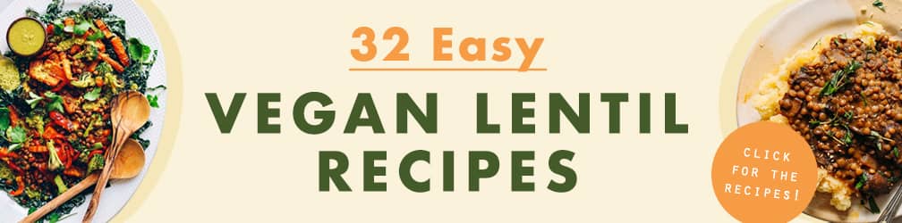 Click for 32 Easy Vegan Lentil Recipes