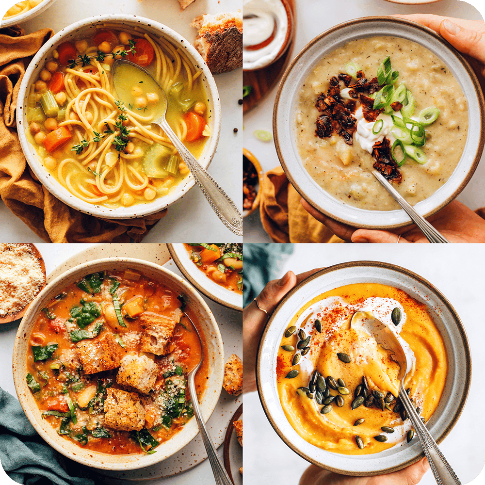 Comforting vegan soups