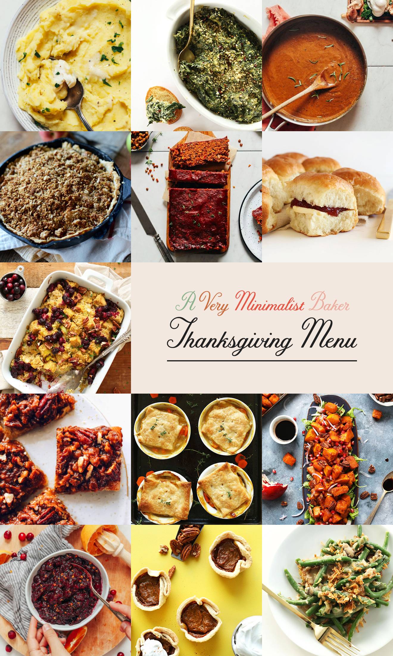 A Very Minimalist Baker Thanksgiving Menu