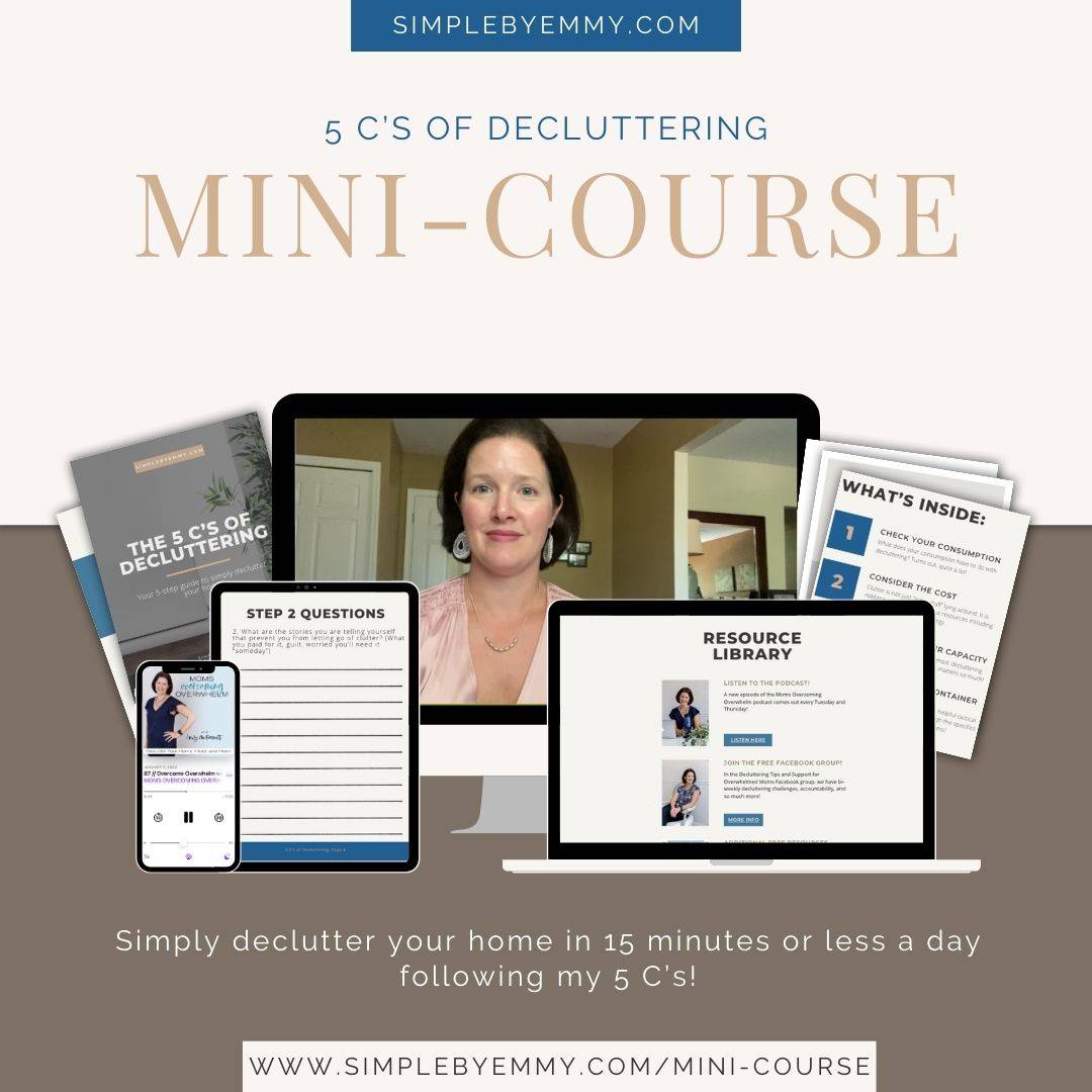 5 C's of Decluttering Mini-Course