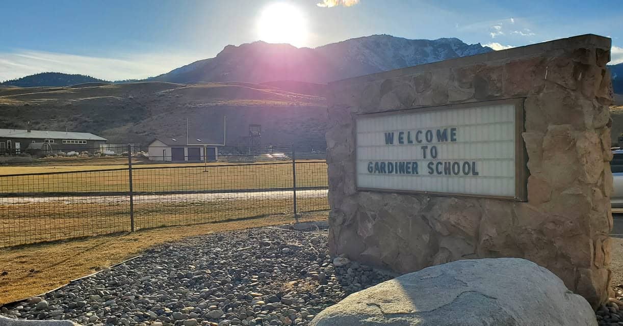 a new fence surrounds the Gardiner School football field