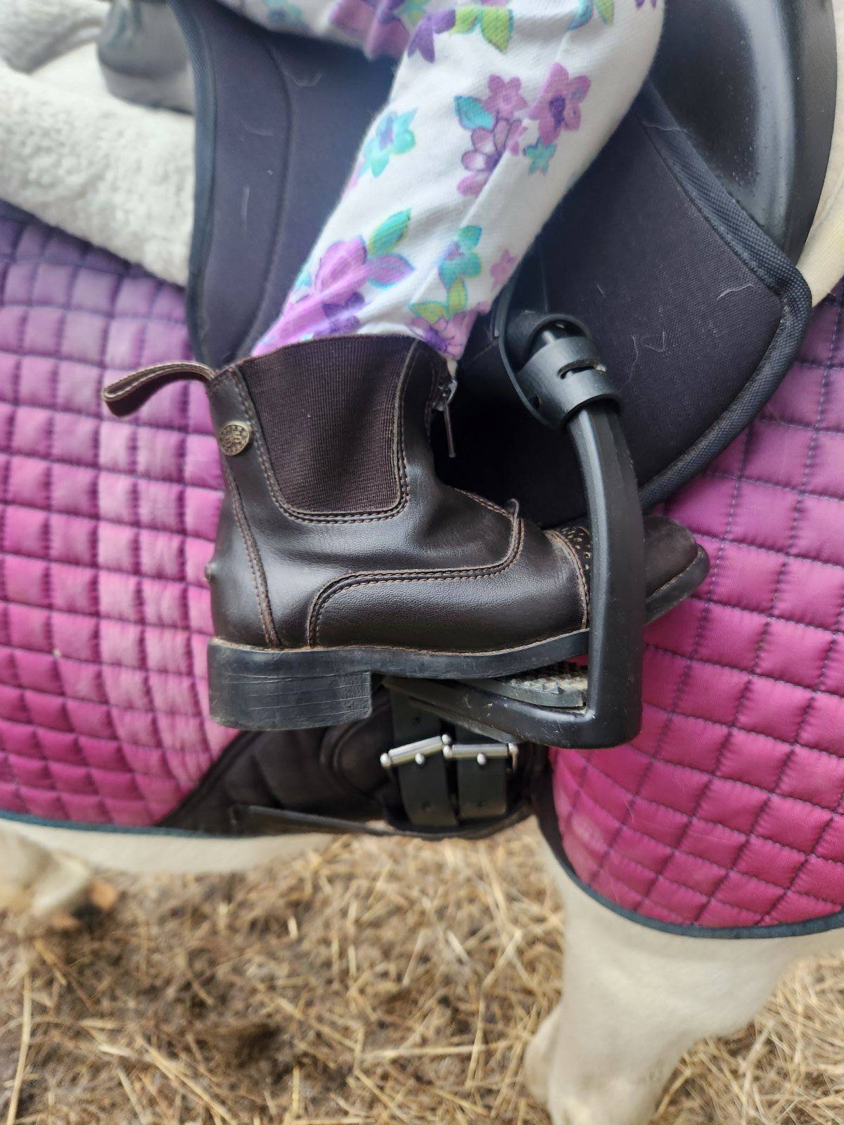 kids horseback riding paddock boot