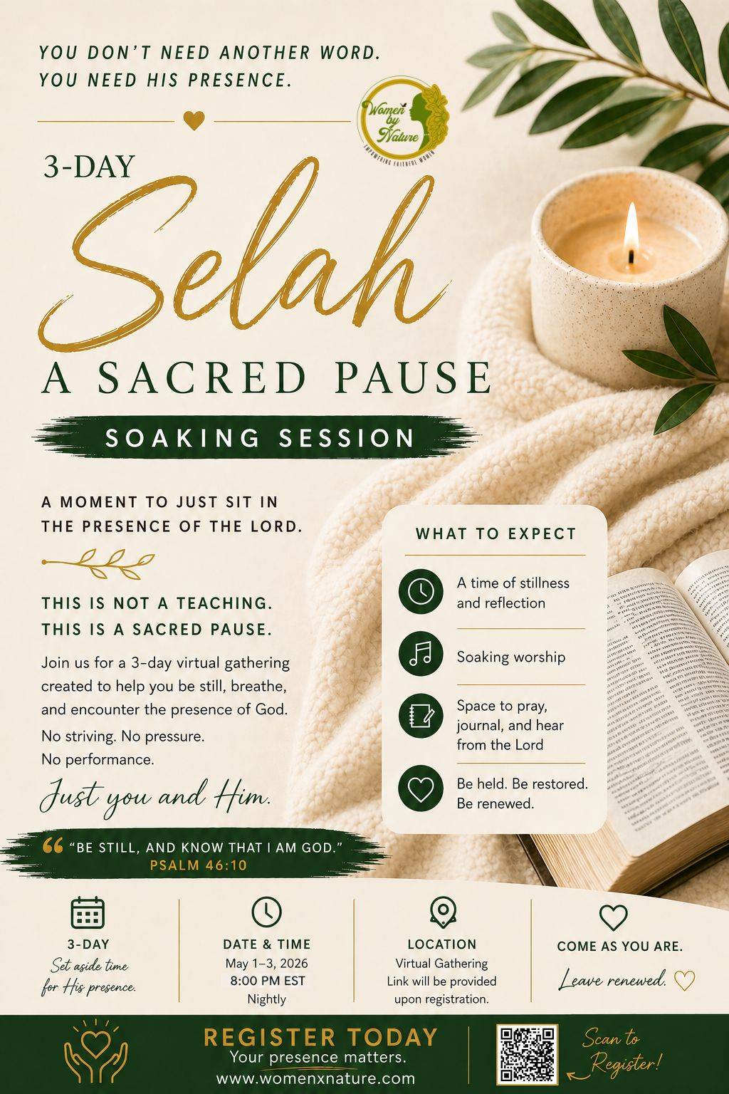 3-Day Selah: A Sacred Pause