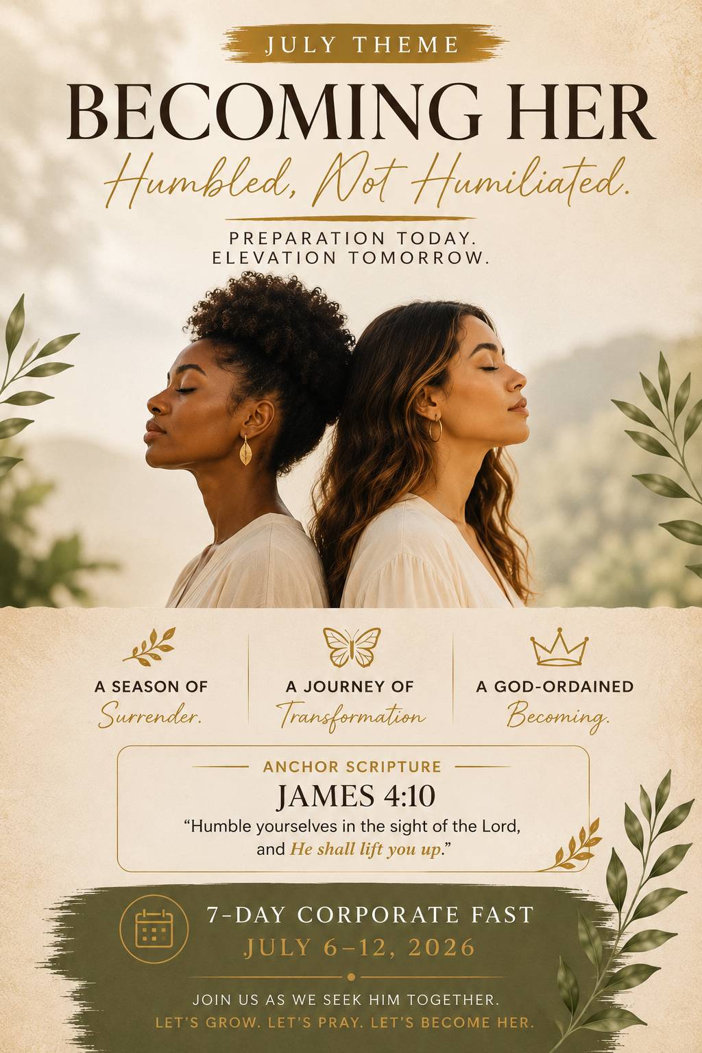 7-Day Corporate Fast | Becoming Her: Humbled, Not Humiliated