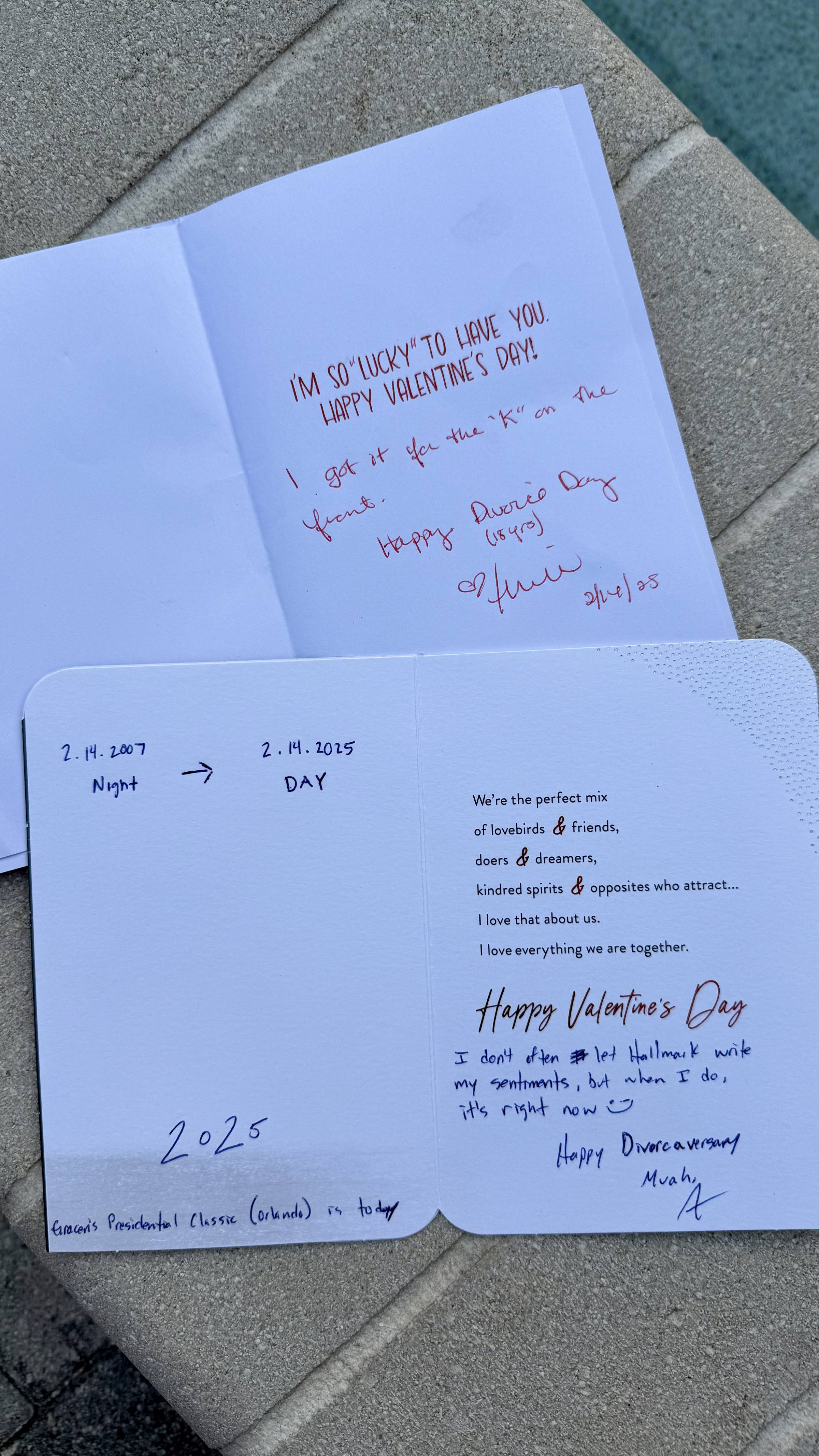 Valentines Divorce card