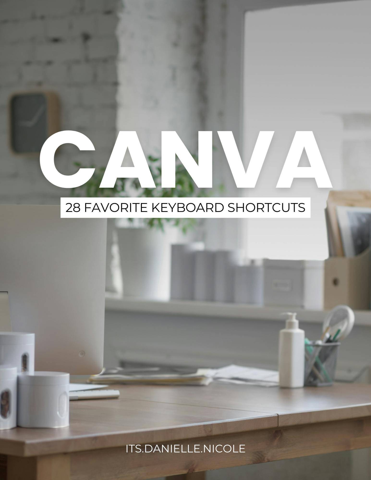 28 Favorite Canva Keyboard Shortcuts