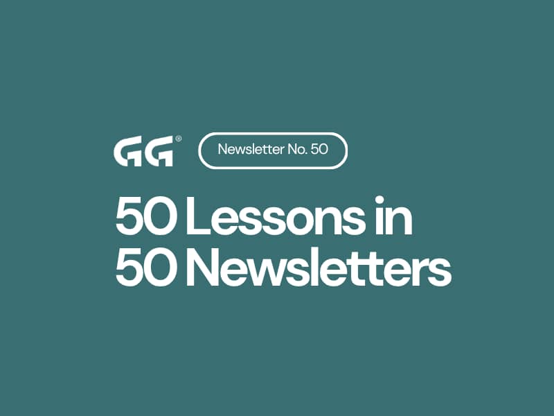 50 Lessons in 50 Newsletters
