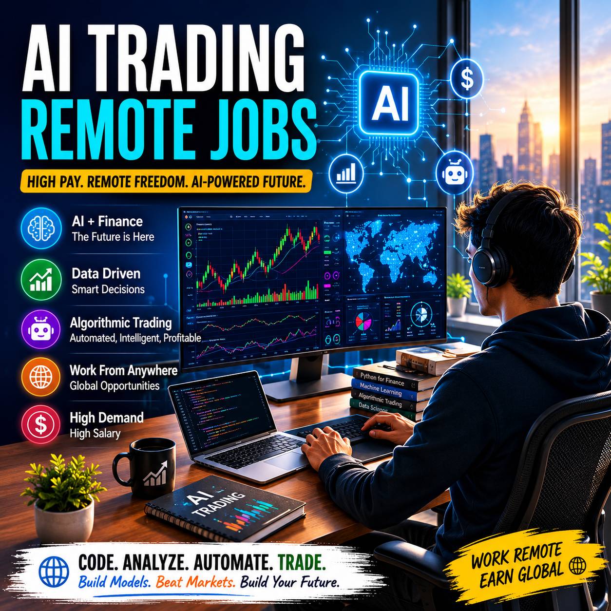 AI trading work remotely, earn globally