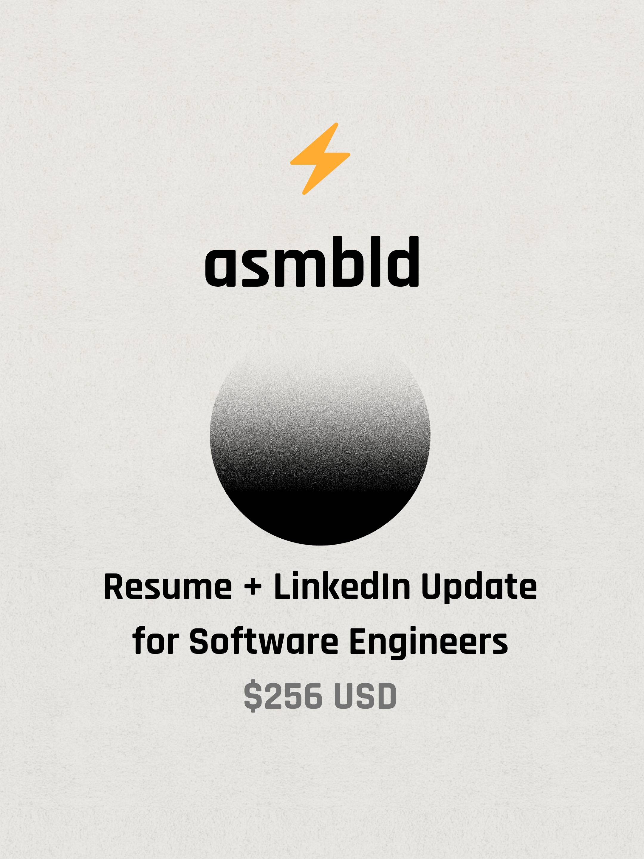 Resume + LinkedIn Update for Software Engineers