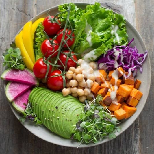 bowl of vegetable salads