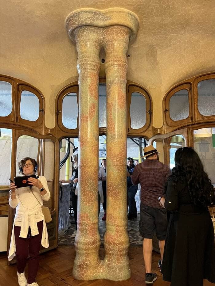 Marble pillars in Casa Batlló