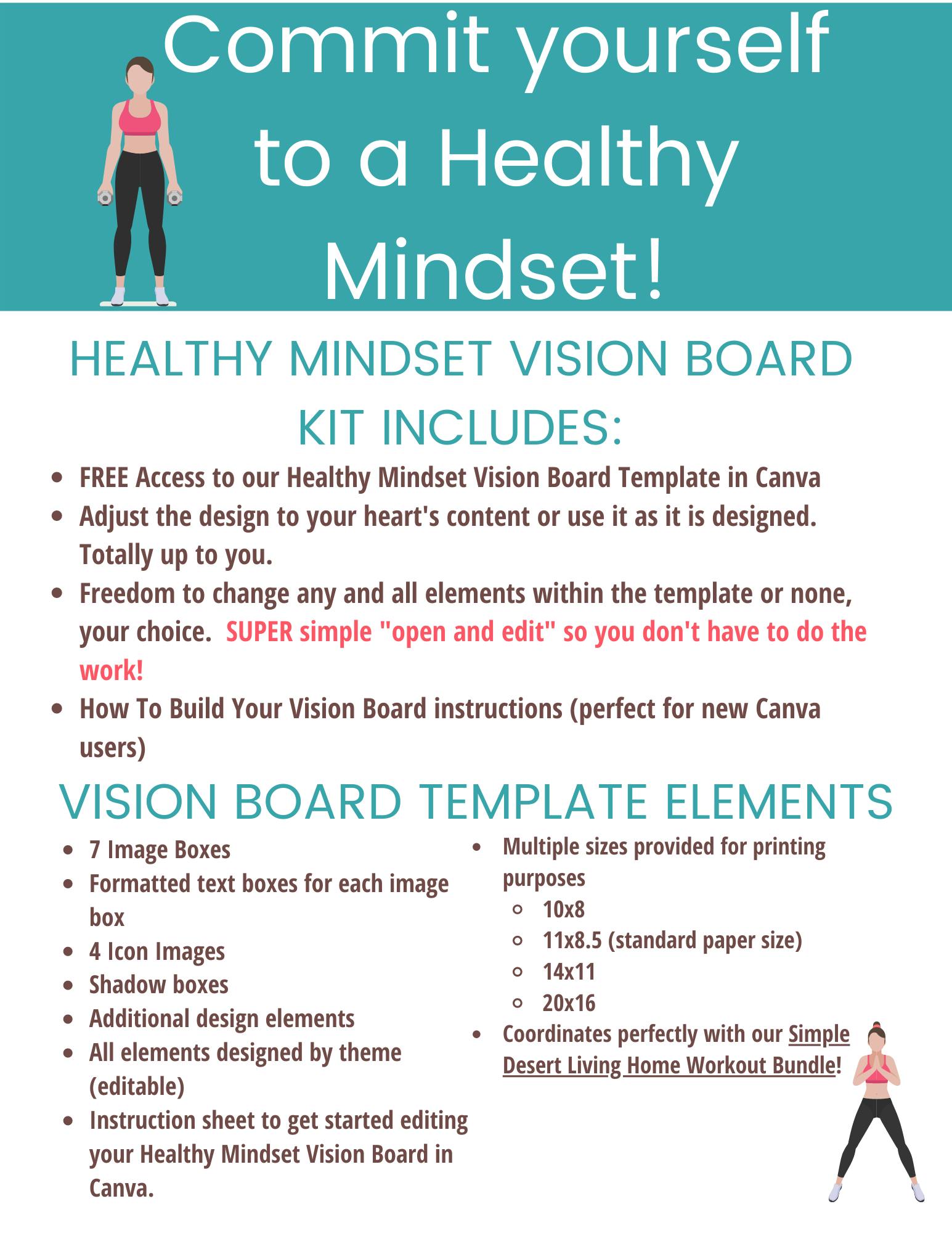 Healthy Mindset Vision Board