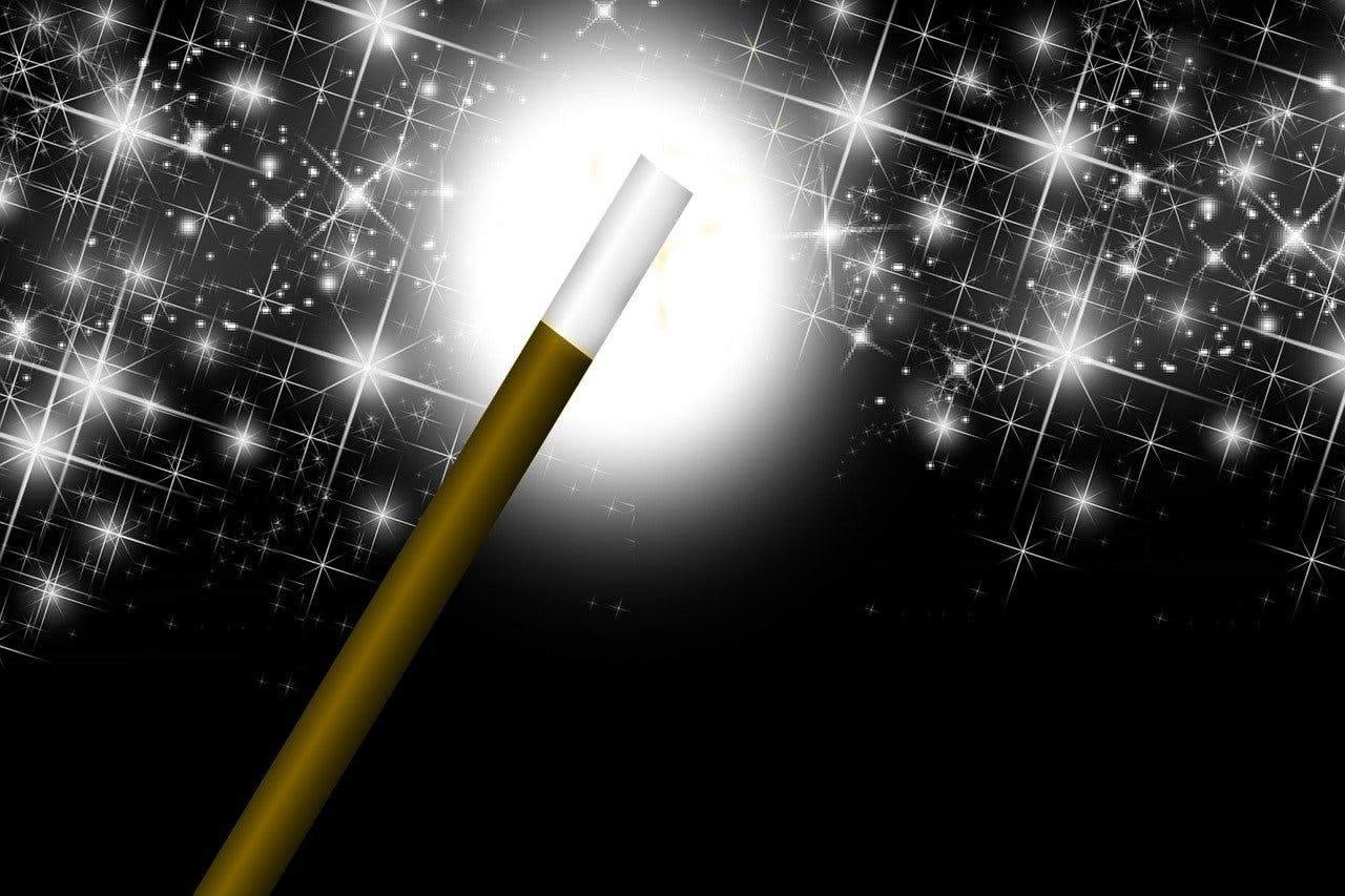 sparkling magic wand