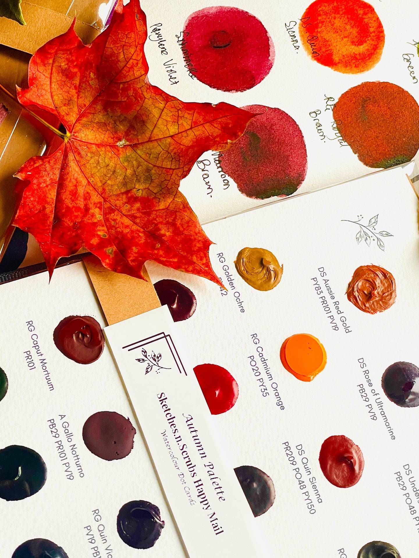 Autumn Happy Mail are on their way to their new homes! Just a few days left to join if you want the next happy mail (Wishlists and Favourites) 
❤️🧡💛🍁 
A special thank you for my Happy Mail Members on Ko-Fi 

P.S. I’m hosting a  colour workshop tomorrow - free for all, check ko-Fi, YouTube posts or your emails for the link x