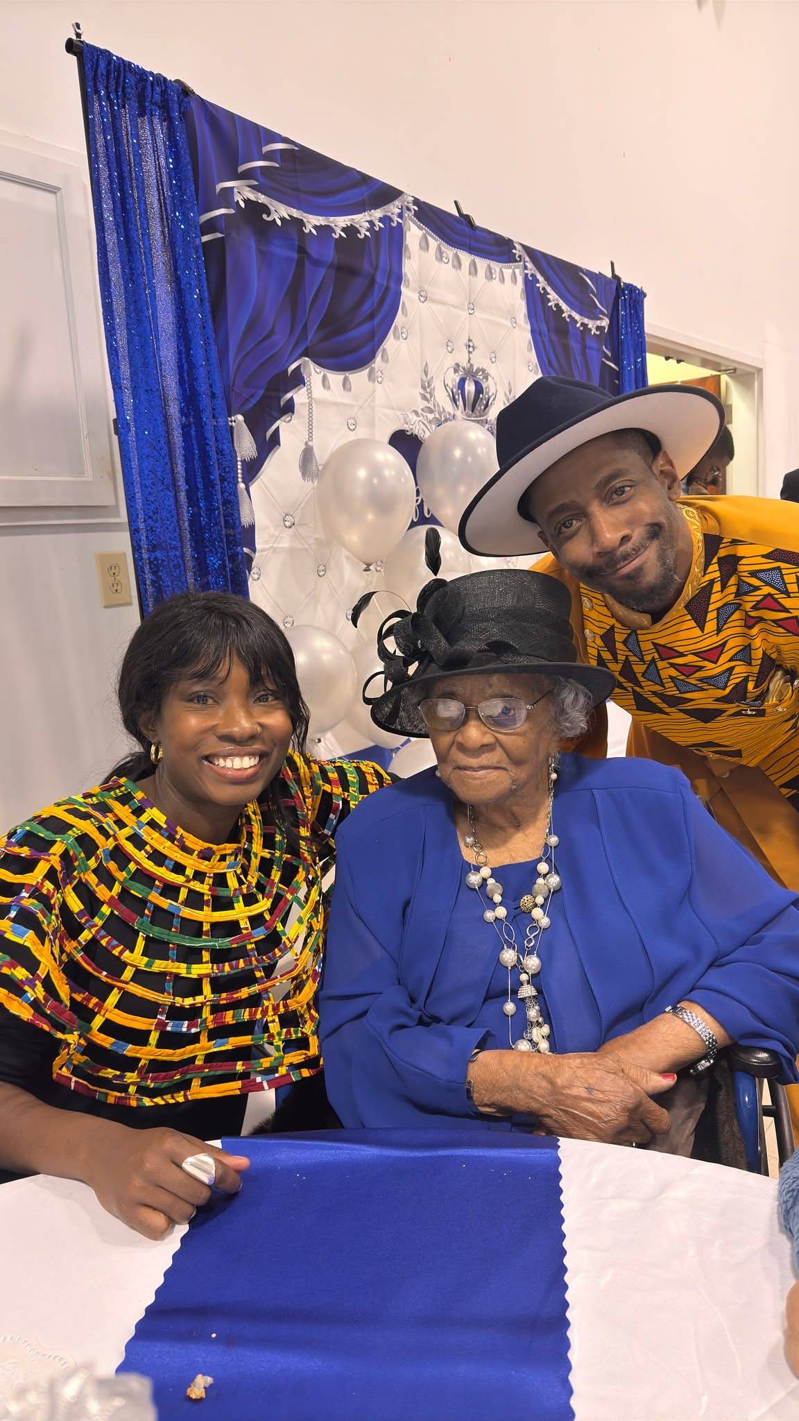 Tanya, Corine, and Jerome posing for photo