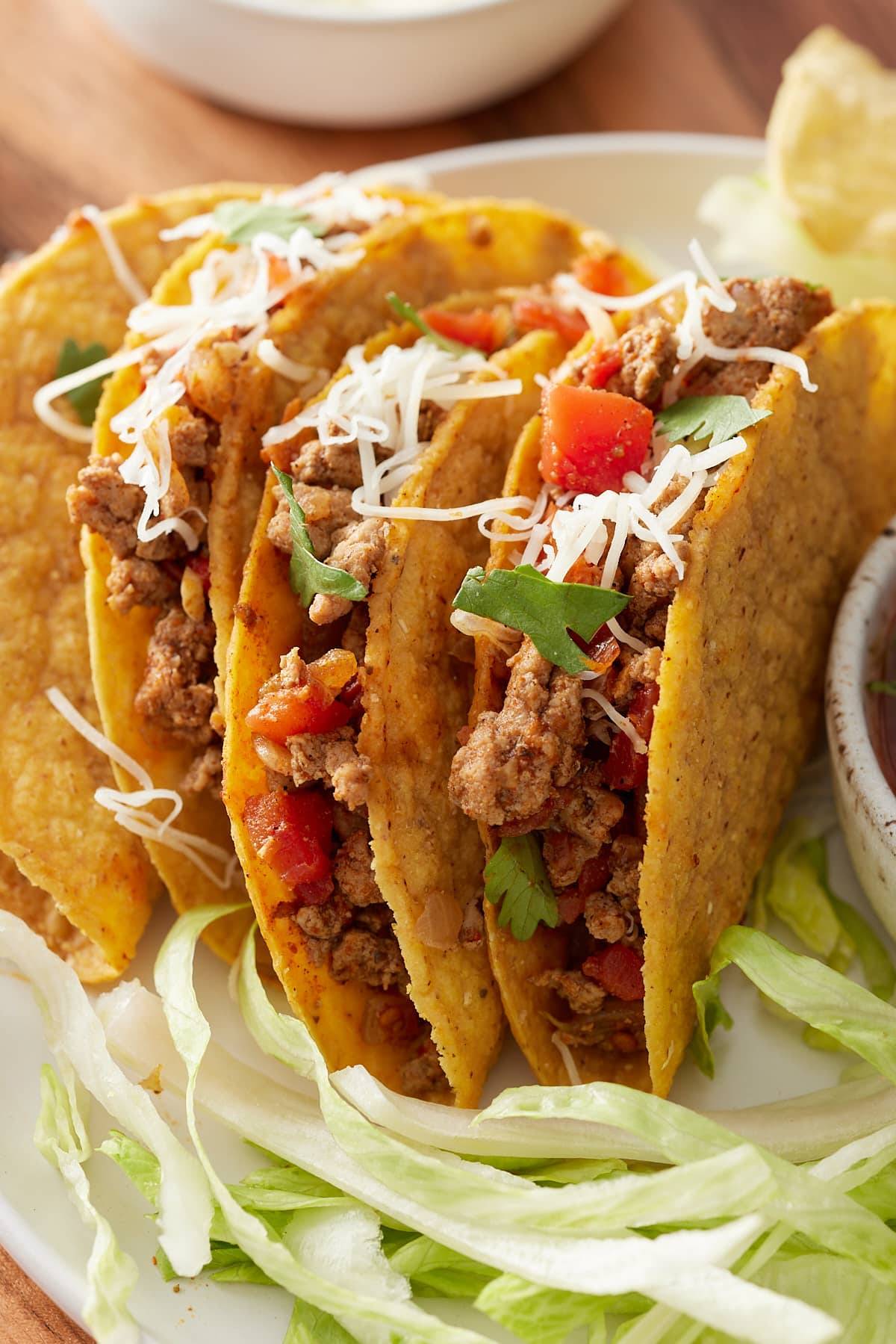 turkey tacos on plate