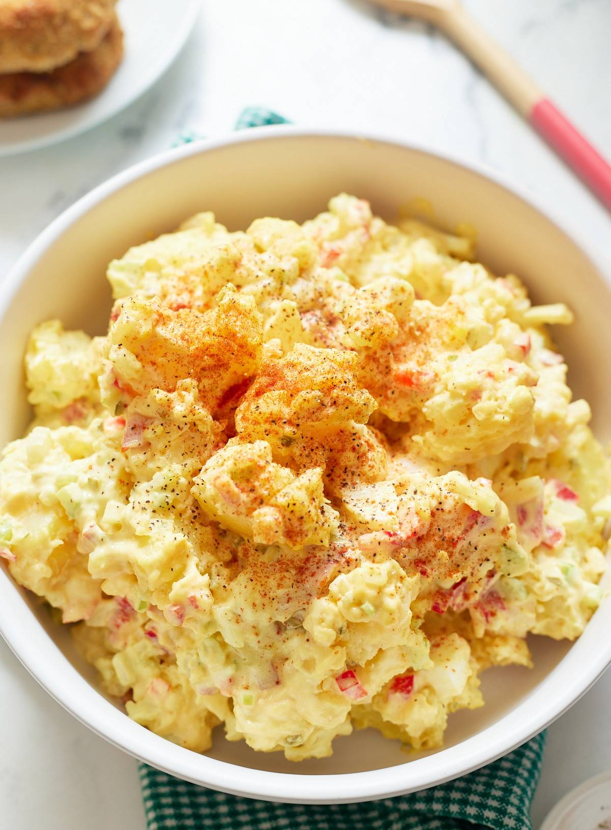 potato salad in a bowl