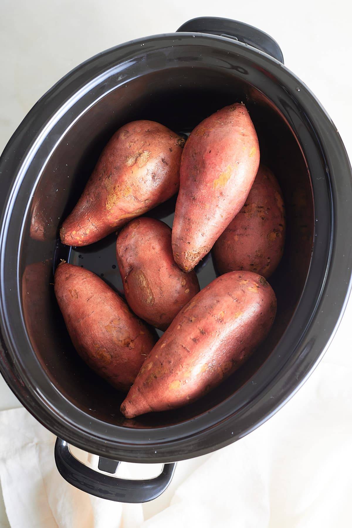 whole sweet potatoes in slow cooker
