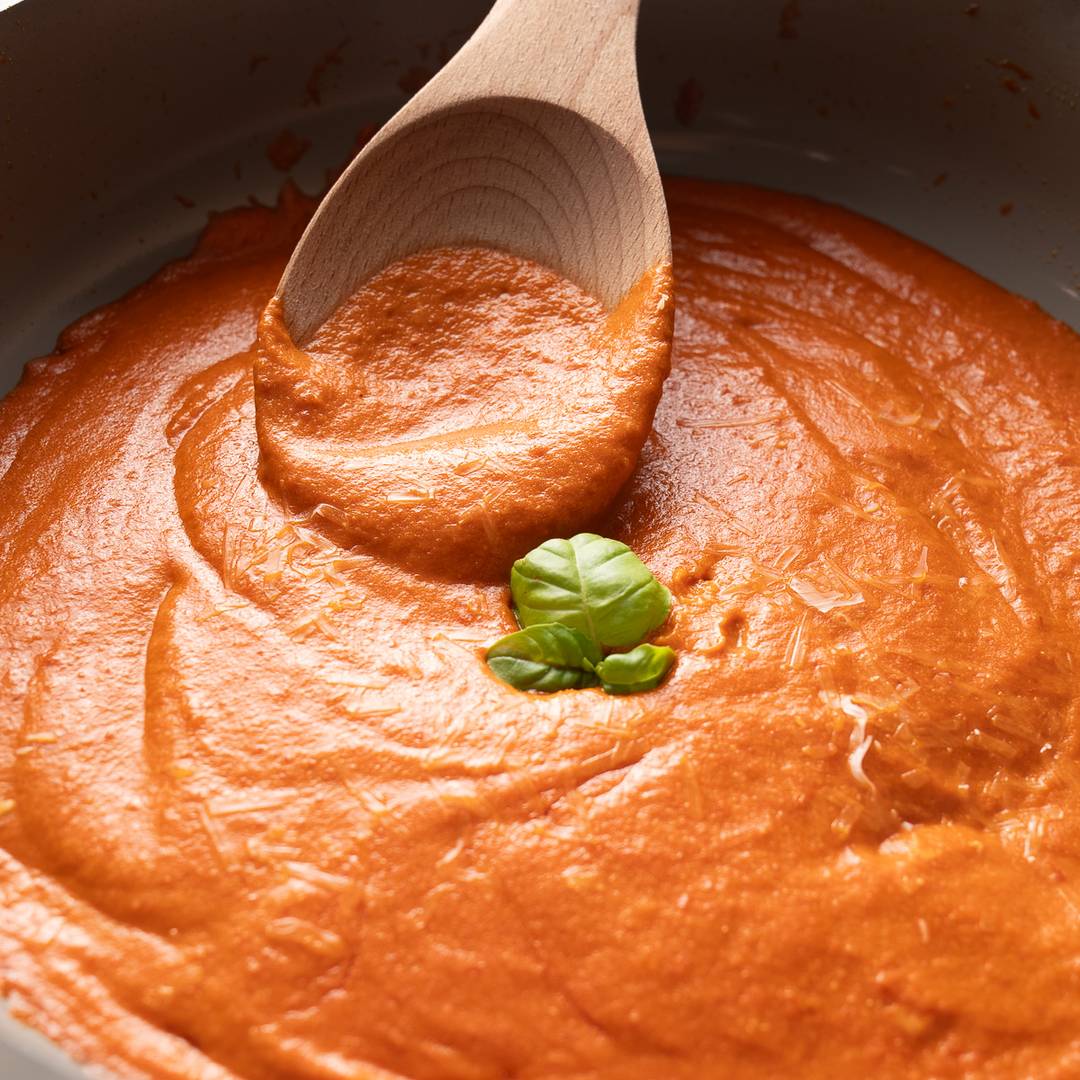 vodka sauce in skillet