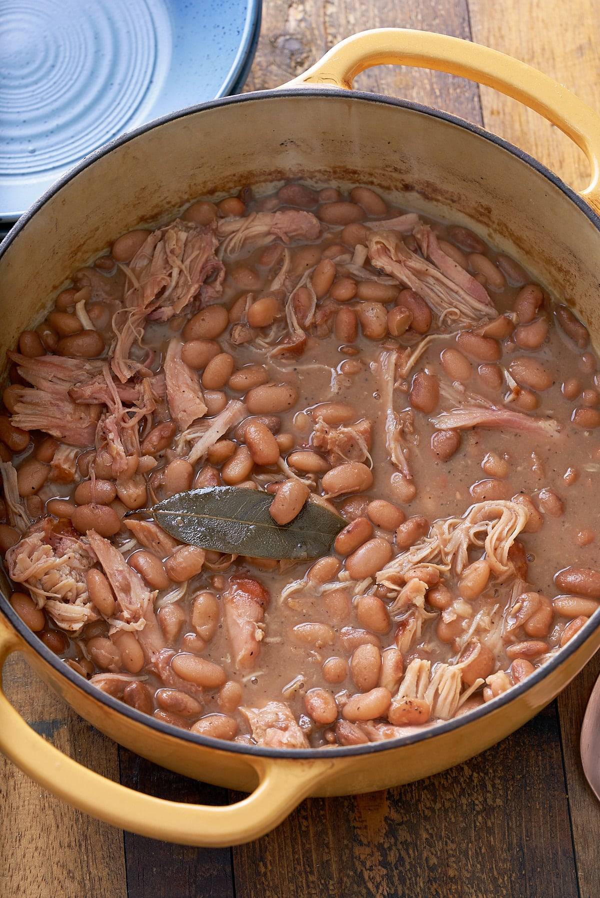 pinto beans in pot