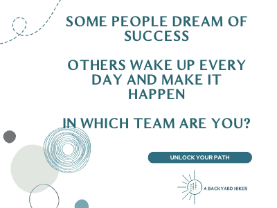 Picture with a question - Some people dream of succcess Otherrs wake up every day and maakt it happen. In which team are you?