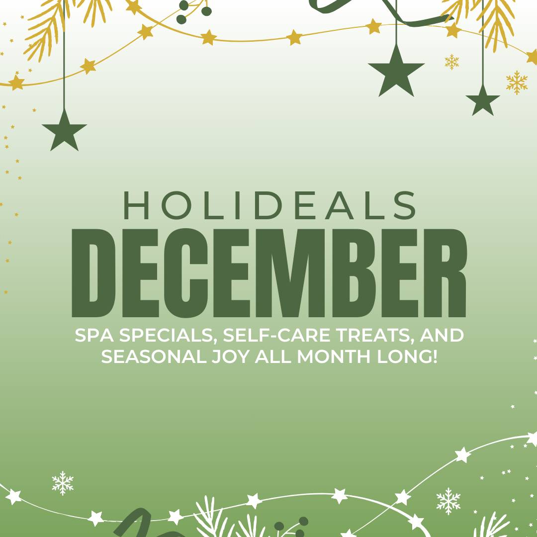 December Holideals at Locs of Glory – enjoy spa specials, self-care deals, and holiday glow all month long.