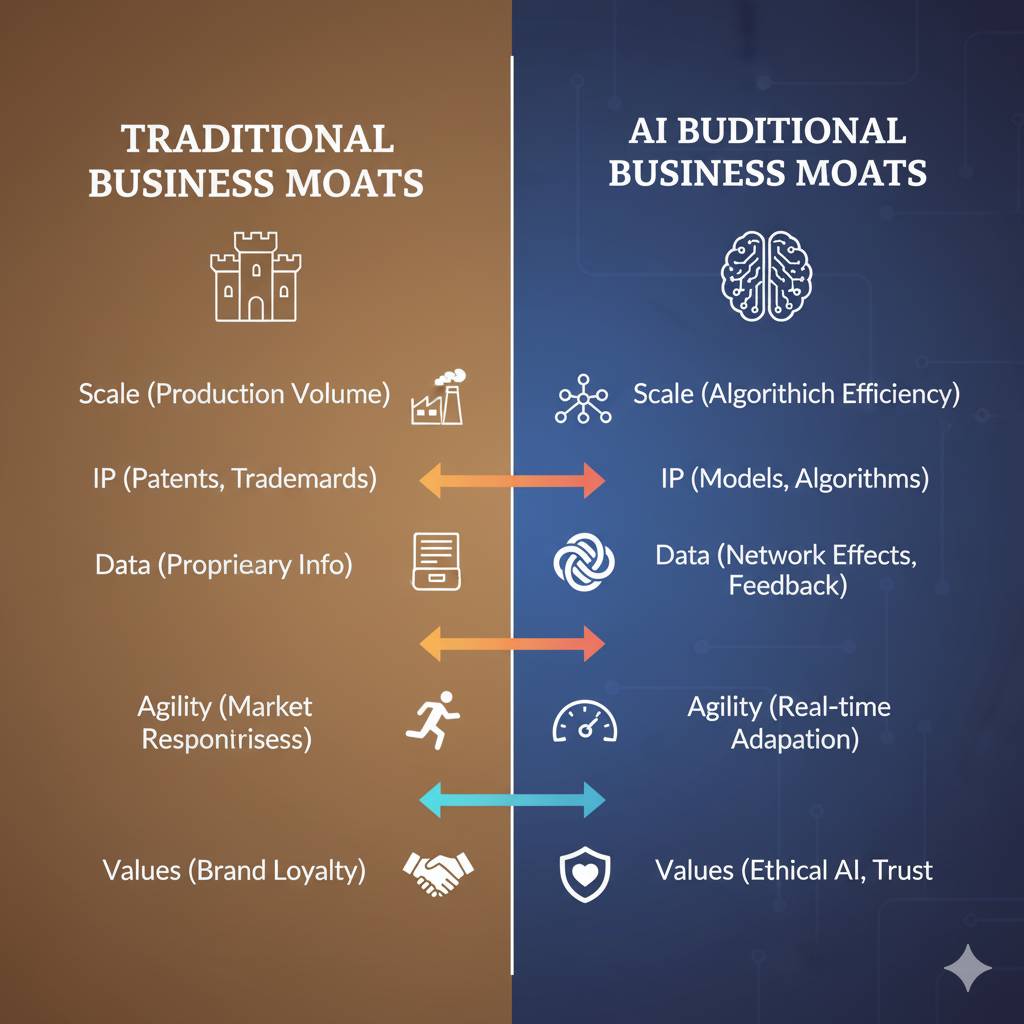 Building competitive moats in the AI age for UK businesses