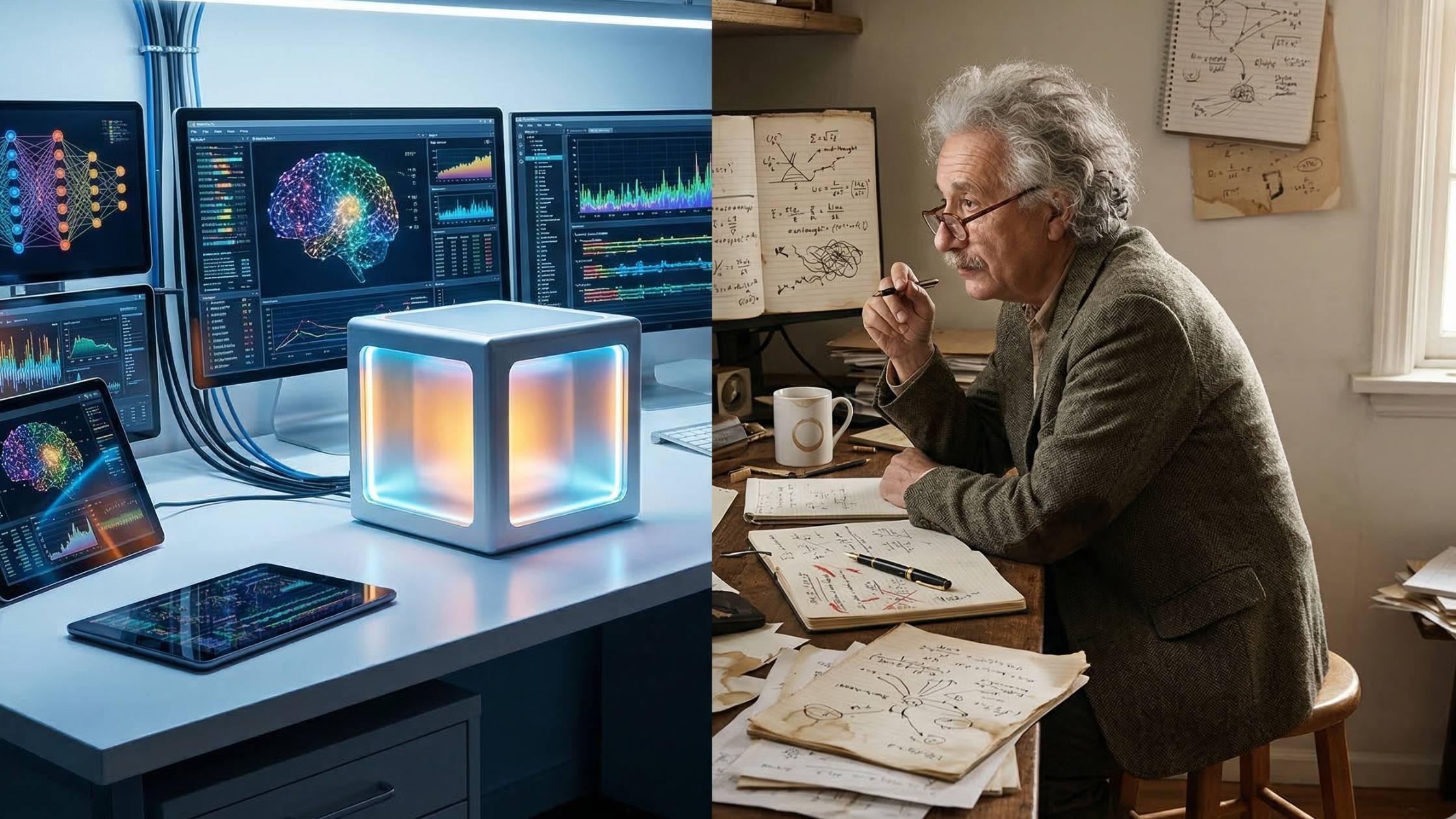 Diagram showing the gap between generic AI strategy advice and context-specific business needs