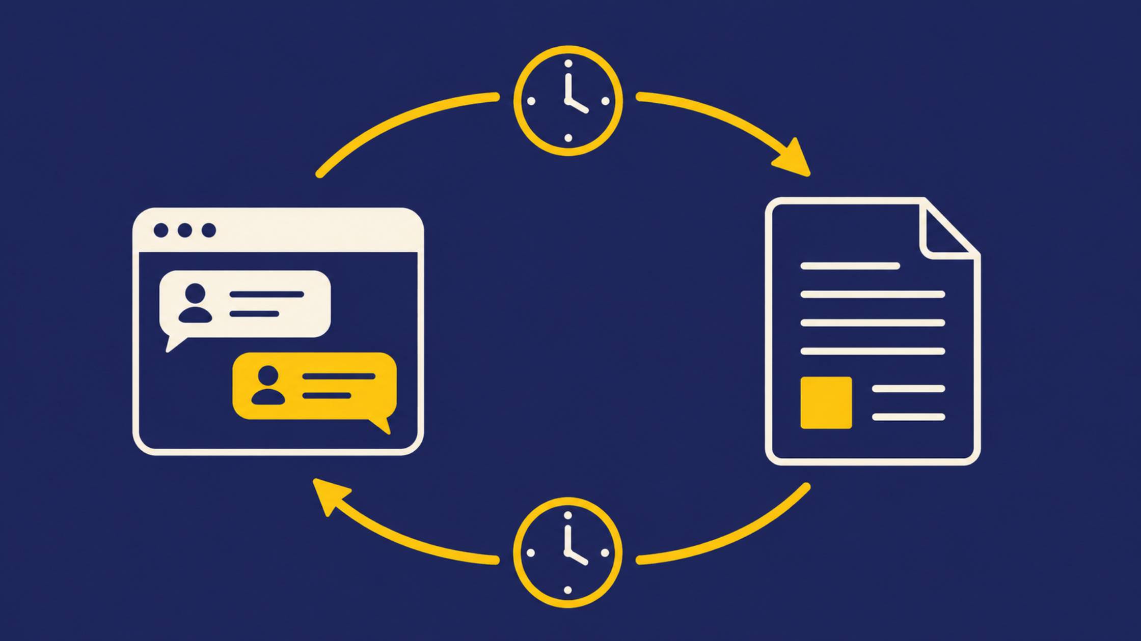 Diagram showing the context cycle between persistent files, chat sessions, and Claude's working knowledge