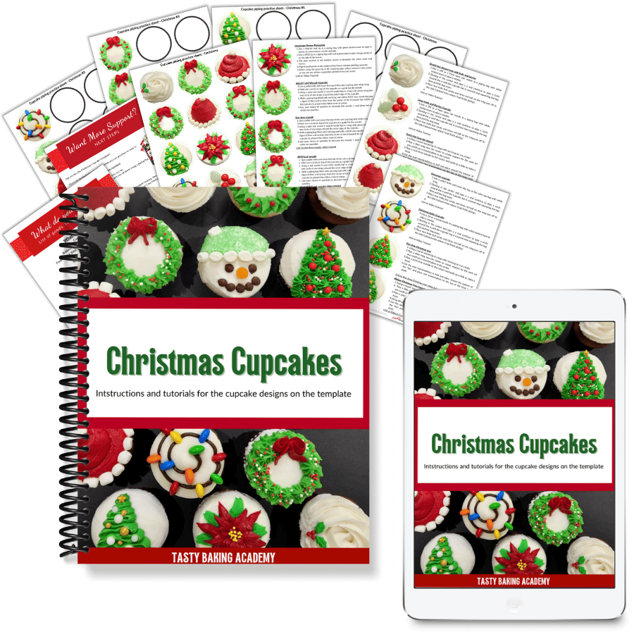Christmas Cupcakes Decorating Guide 