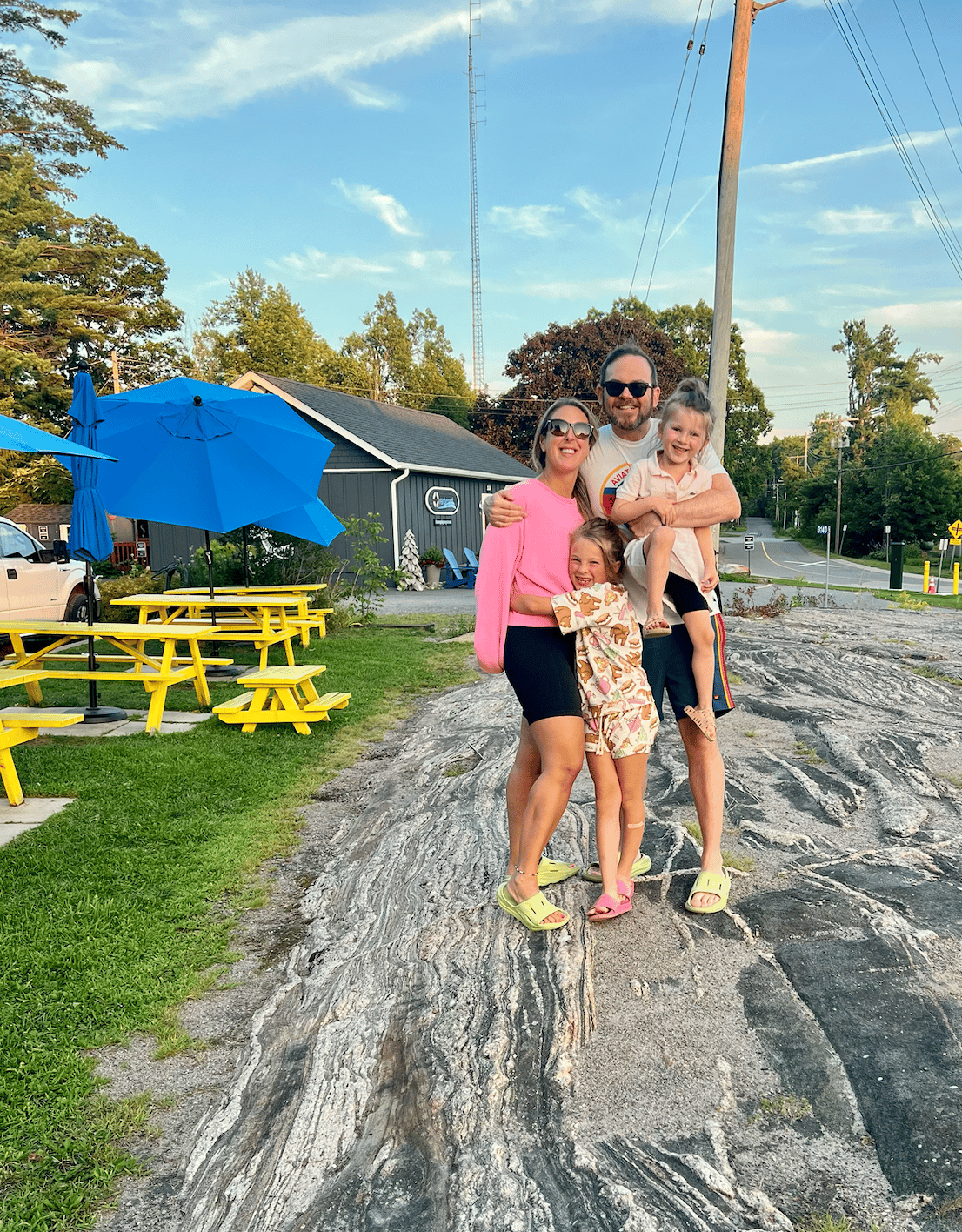 Matthew James Duffy and his family in muskoka 