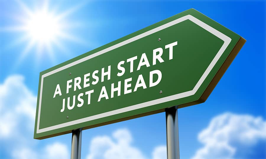 God is giving you a fresh start