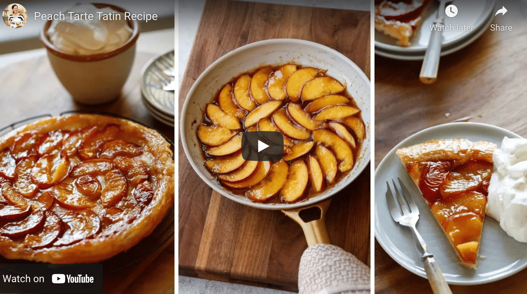 Peach Tarte Tatin